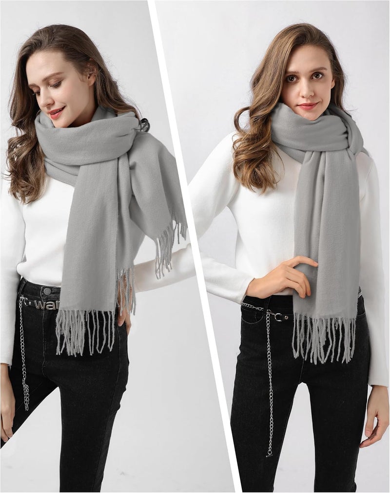 Ymomode Store Scarfs for Women Pashmina Shawls and Wraps for Evening Dress Bridesmaid Wedding Bridal Winter Warm Long Large Scarves - Image 3
